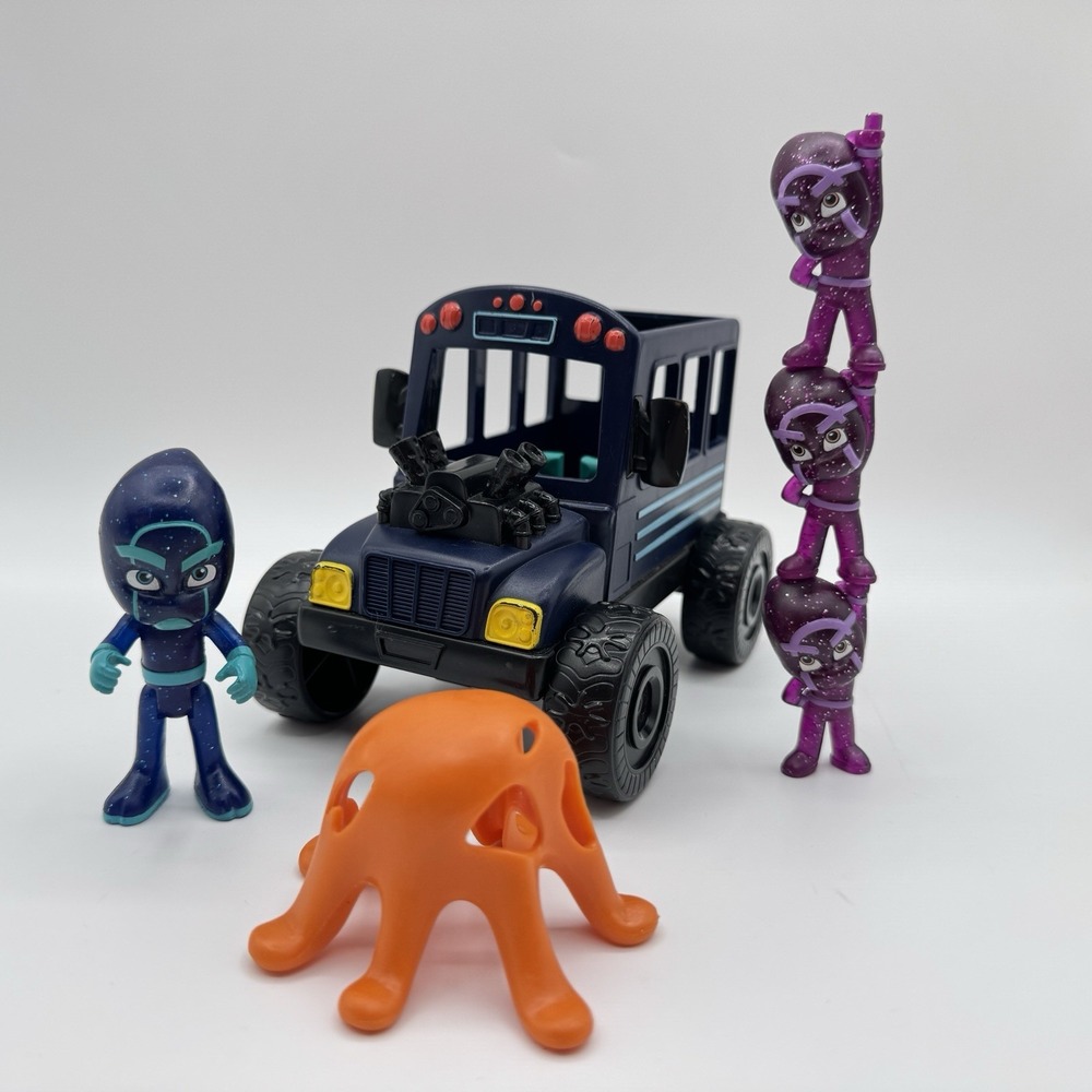 PJ Masks Night Ninja Bus Stacking Ninjalinos Action Figures Lot L8
